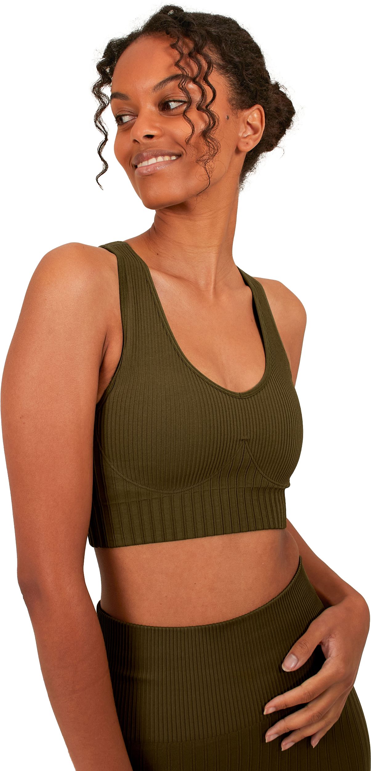 STAY IN PLACE, SEAMLESS COMFY SPORTS BRA W