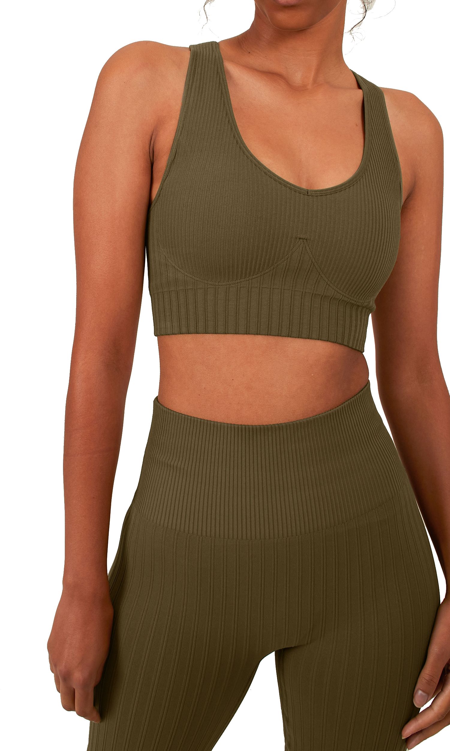 STAY IN PLACE, SEAMLESS COMFY SPORTS BRA W